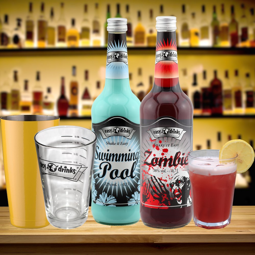 "1 Zombie/1 Swimming Pool/6 Gläser/1 Shaker gelb oder schwarz" - Image 2