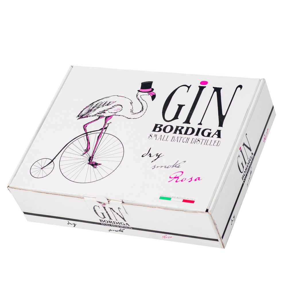 Bordiga Gin Tasting Set 42% Vol. 3 x 0,2 ltr. Dry / Rosa / Smoke - Image 2