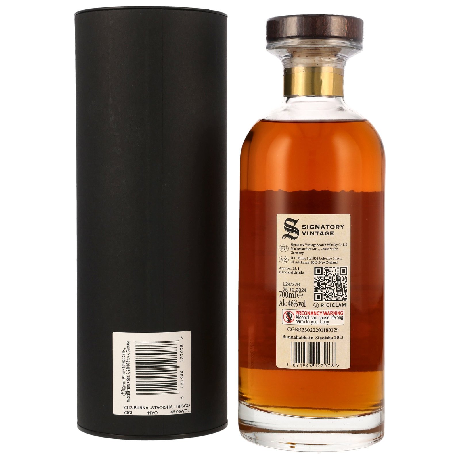Bunnahabhain Staoisha 2013-2024 / 11 Jahre / Sig Ibisco Decanter / 46% 0,7l - Image 2