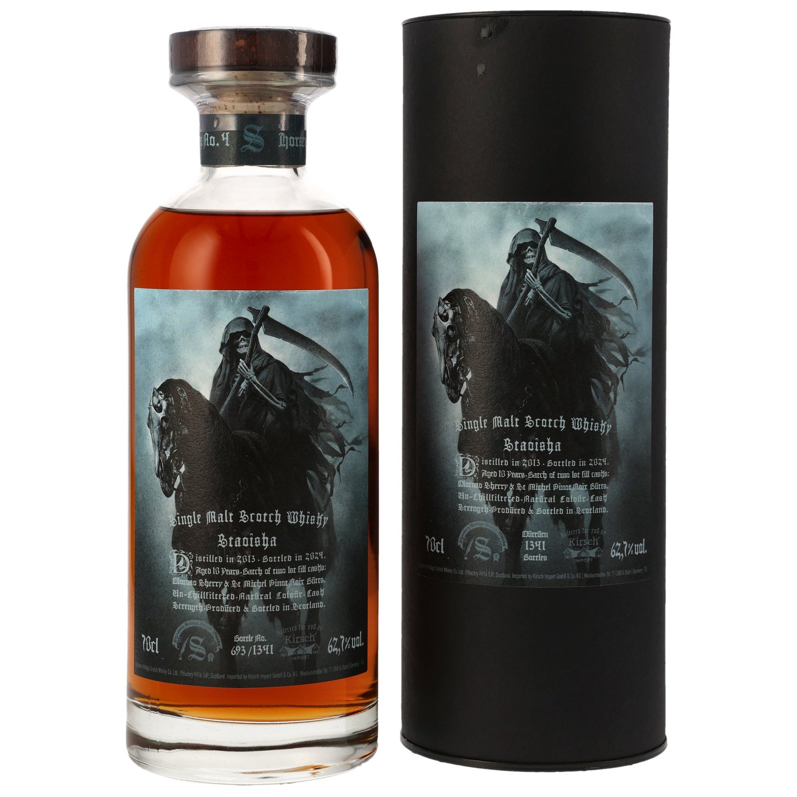 Bunnahabhain Staoisha 2013-2024 / Horseman No. 4 / 62,7% 0,7 ltr. Signatory Vintage