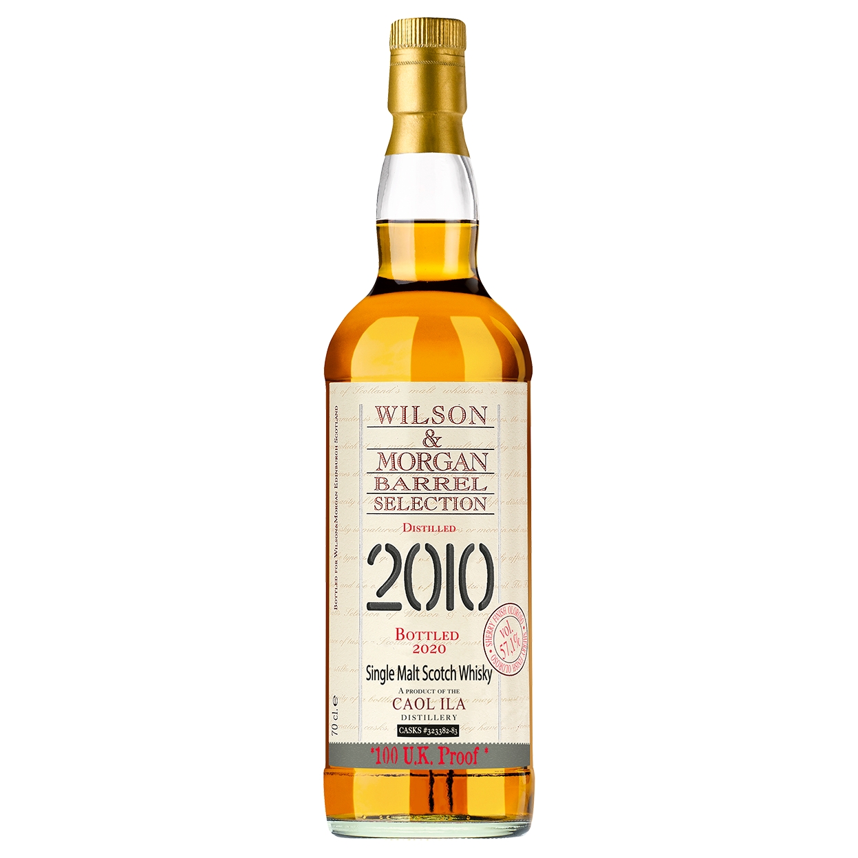 Caol Ila Whisky 10 Jahre (2010-20) Sherry Cask Finish, 57,1% 0,7 ltr. 100 UK Proof Wilson Morgan - Image 2