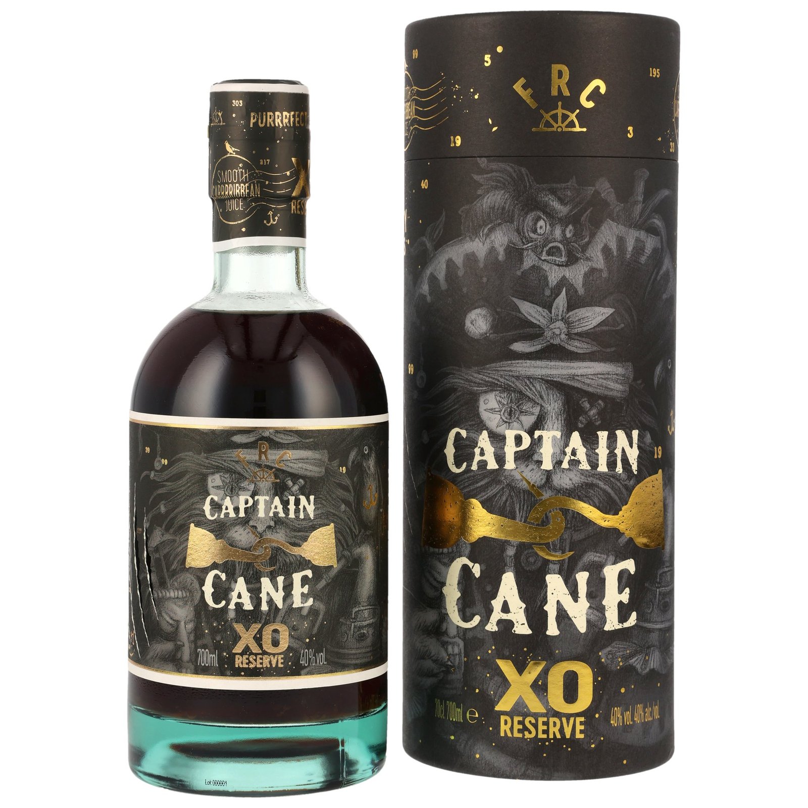 Captain Cane XO Reserve (Rum-Basis) / 40% 0,7l / mit Tube - Image 3