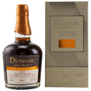 Dictador Capitulo I 1997/ 23 Jahre American Oak Cask Rum / 43% Vol. 0,7 ltr.