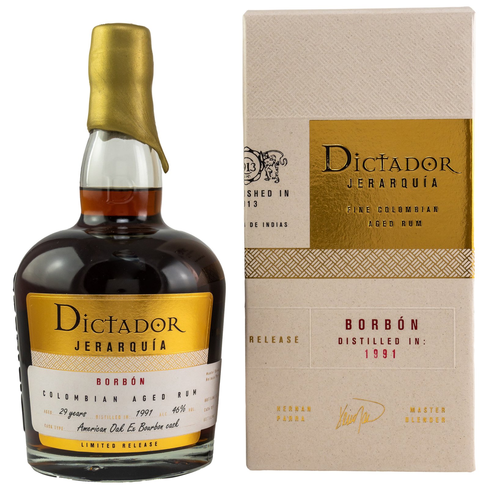 Dictador Jerarquia 1991-2020 Bourbon Cask #1399 Rum 29 Jahre, 46% Vol. 0,7 ltr - Image 3