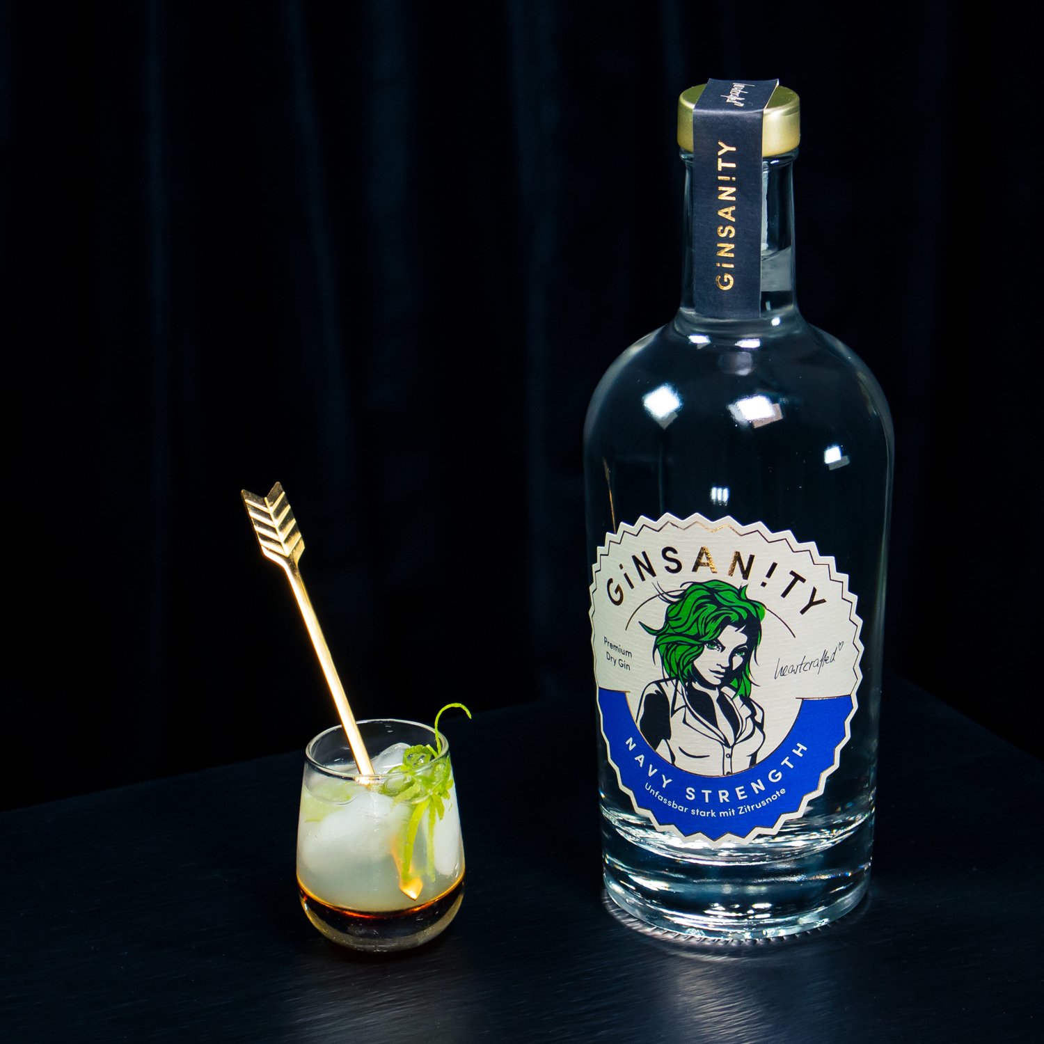 Ginsanity Navy Strength Premium Dry Gin / 58,6% Vol. 0,5 ltr. - Image 3
