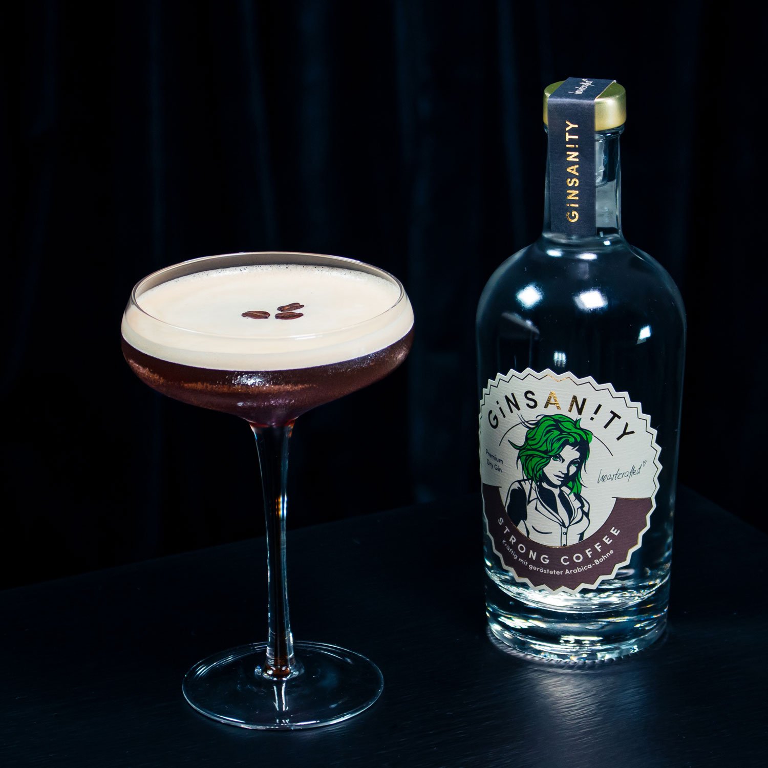 Ginsanity Strong Coffee Premium Dry Gin / 42,5% Vol. 0,5 ltr. - Image 4