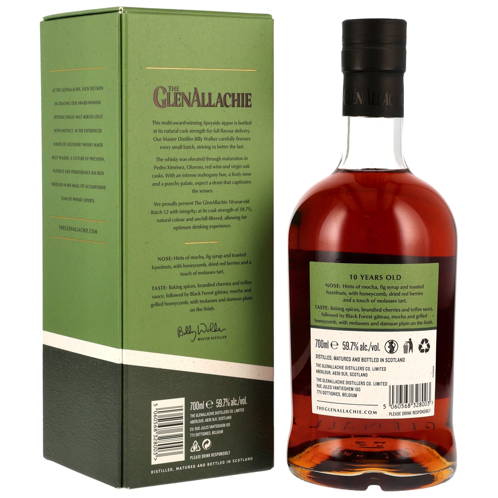 GlenAllachie Whisky 10 Jahre Batch 12 Cask Strength 59,7% 0,7 ltr. in Geschenkpackung - Image 2