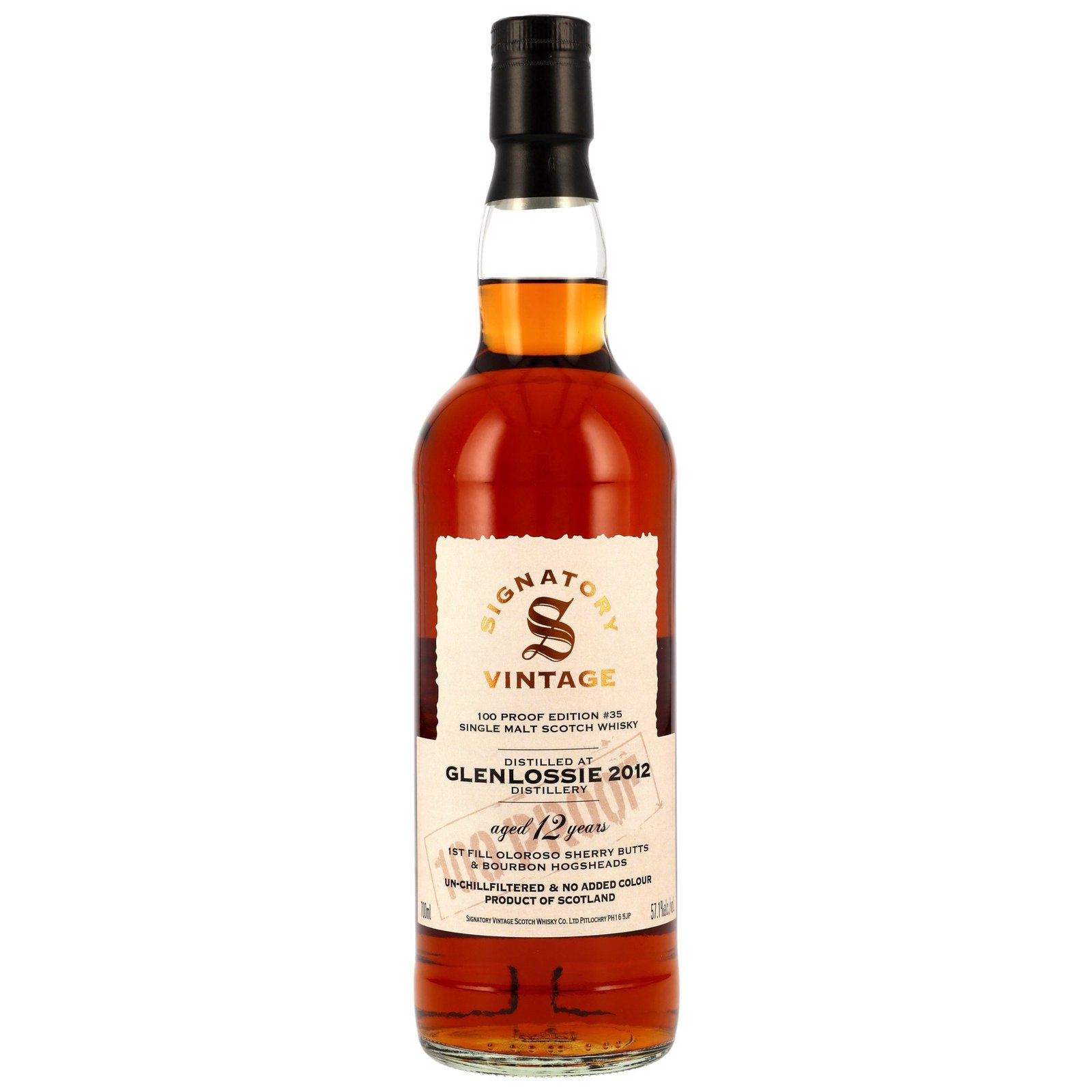 Glenlossie 2012-2025 / 12 Jahre / Signatory 100 Proof #35 / 57,1% 0,7l / Single Malt - Image 3