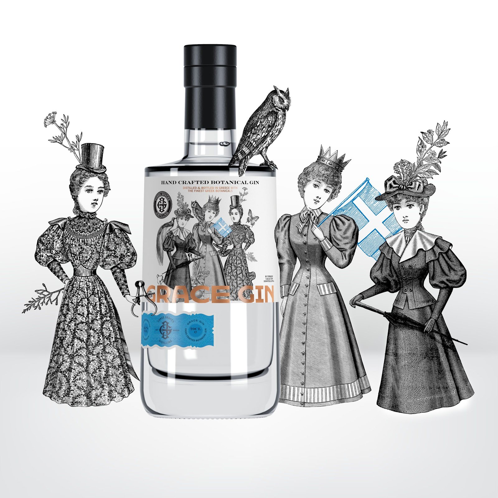 GRACE GIN ohne Geschenkhülle / aus Weintrauben Destillat / 45,7% 0,7l / Griechenland - Image 2