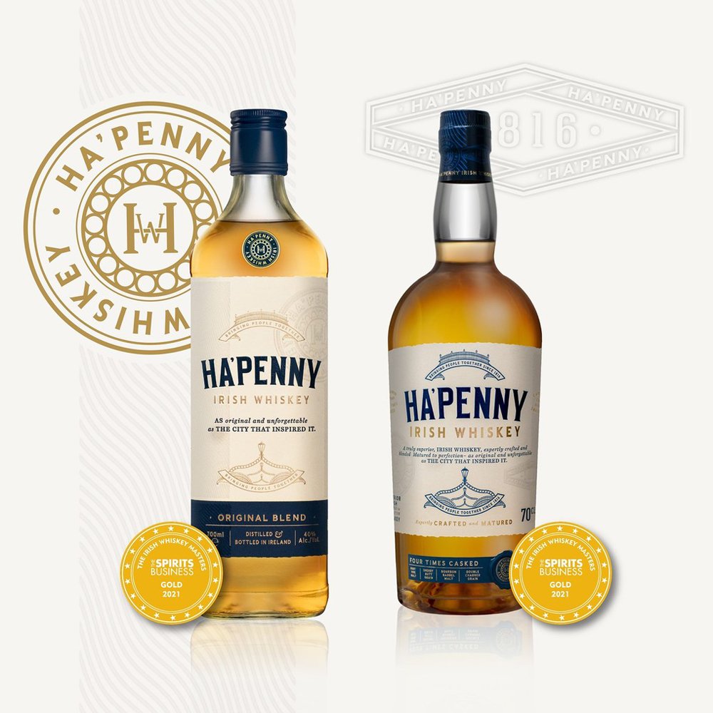 HA´PENNY Original Irish Whiskey / 40% Vol. / 0,7 ltr. - Image 2