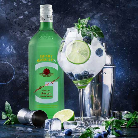 Henry Norman´s Dry Gin / 38% Vol. 1,0 ltr. / Barman - Image 2