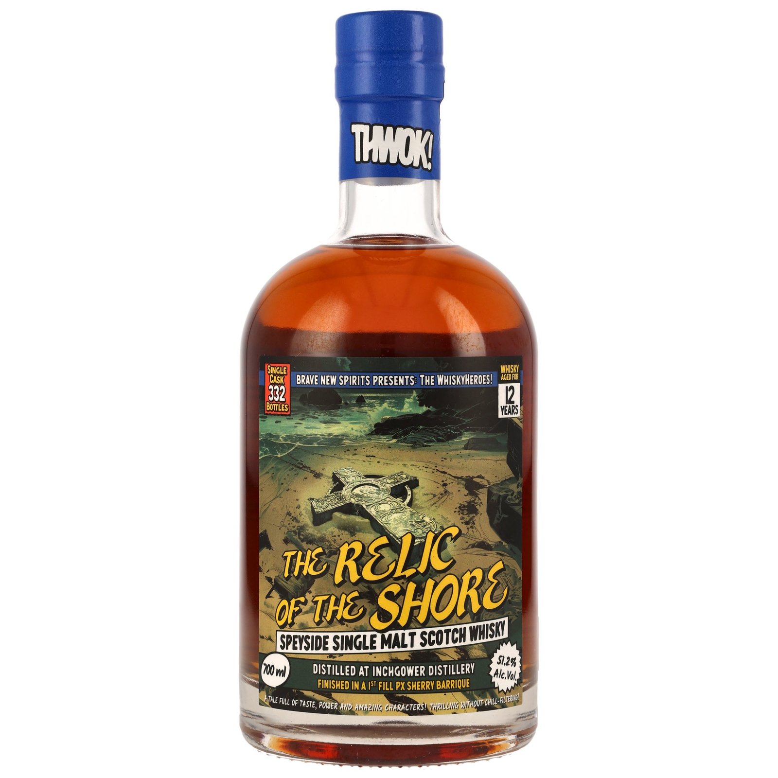 Inchgower 12 Jahre / The Relic of the Shore / Brave New Spirits / 51,2% 0,7l / Whisky Heroes