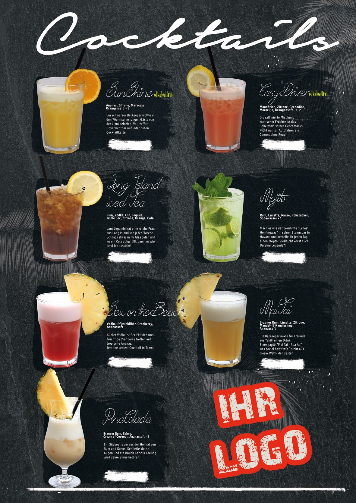 individuelle Cocktail Karte zum einschieben (nur GASTRO) - Image 2