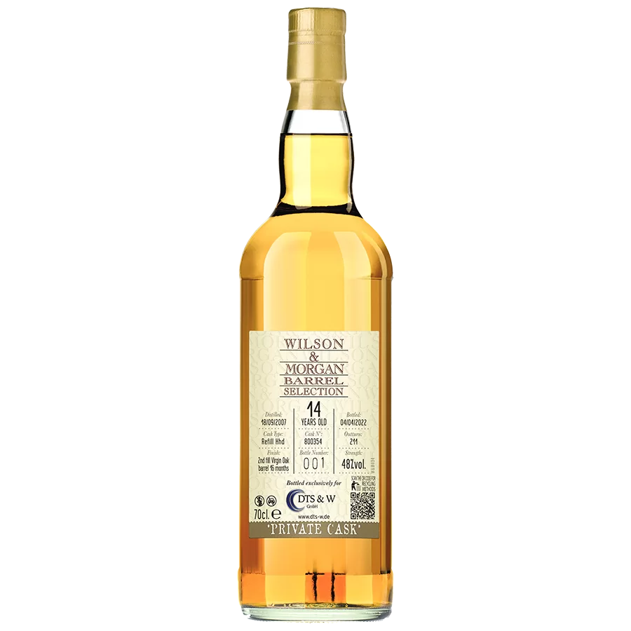 Longmorn 2007-2022 Virgin Oak Finish 48% 0,7 ltr. Scotch Whisky Wilson Morgan Private Cask - Image 3
