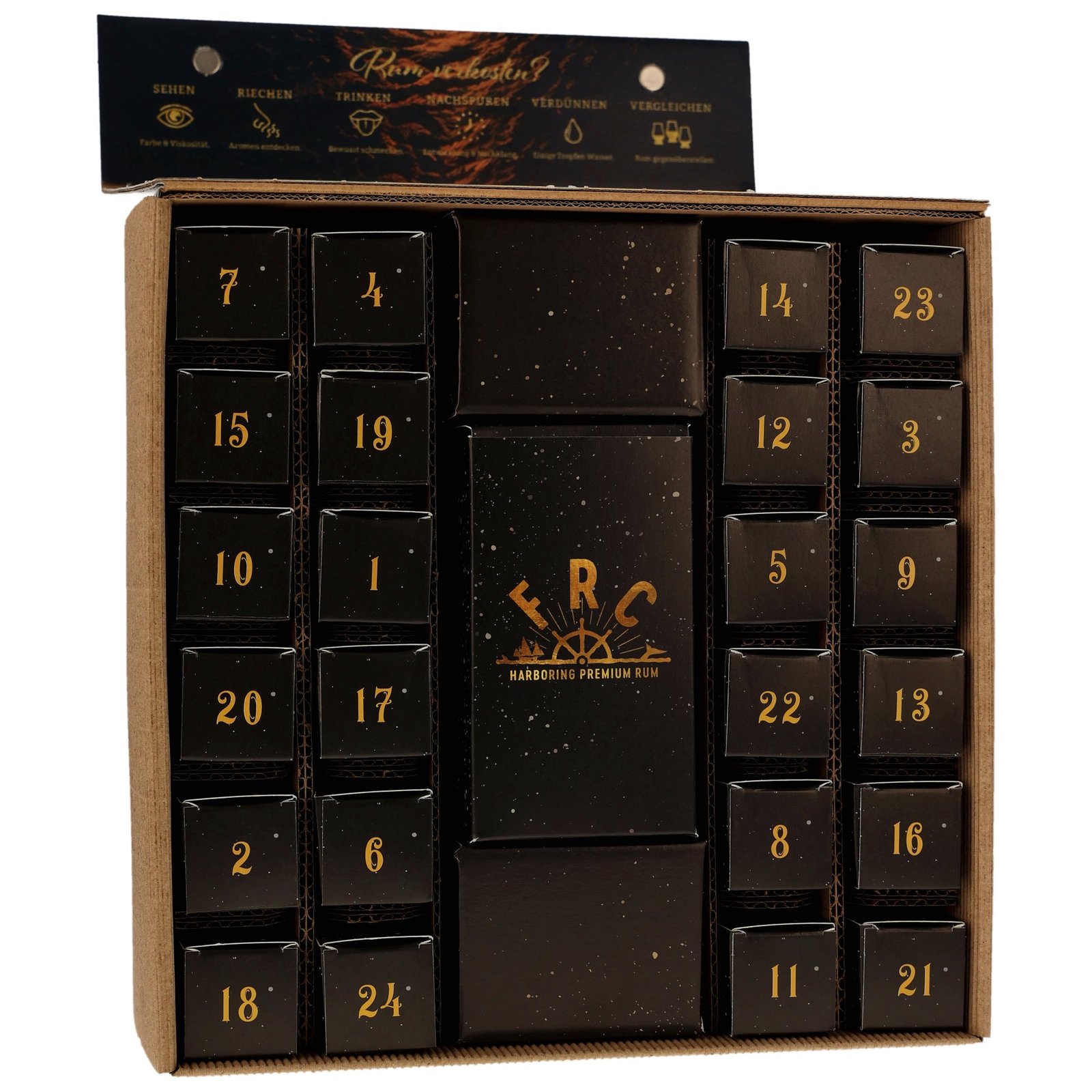 Rum Adventskalender 2024 / 43,5% Vol. / 24 x 20 ml. / incl. Tasting Glas - Image 3