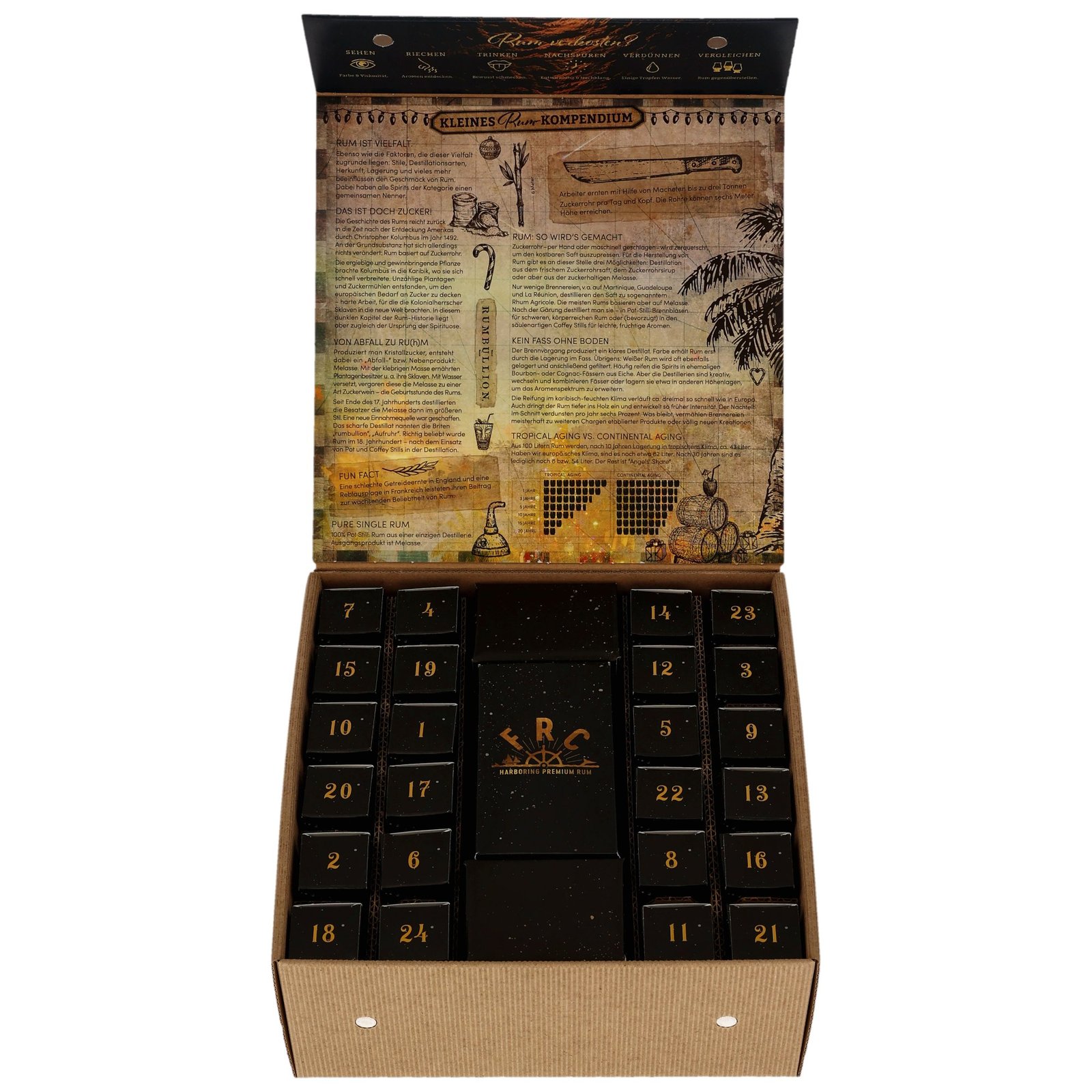 Rum Adventskalender 2024 / 43,5% Vol. / 24 x 20 ml. / incl. Tasting Glas - Image 4