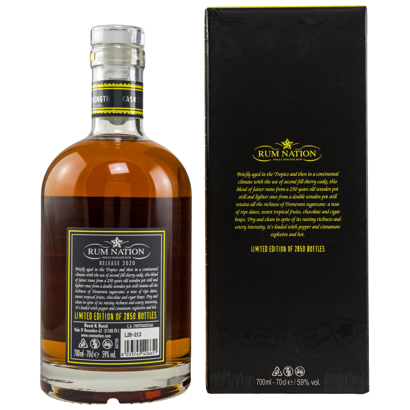 Rum Nation British Guyana 7 Jahre Cask Strength, 59% Vol. 0,7 ltr. - Image 2