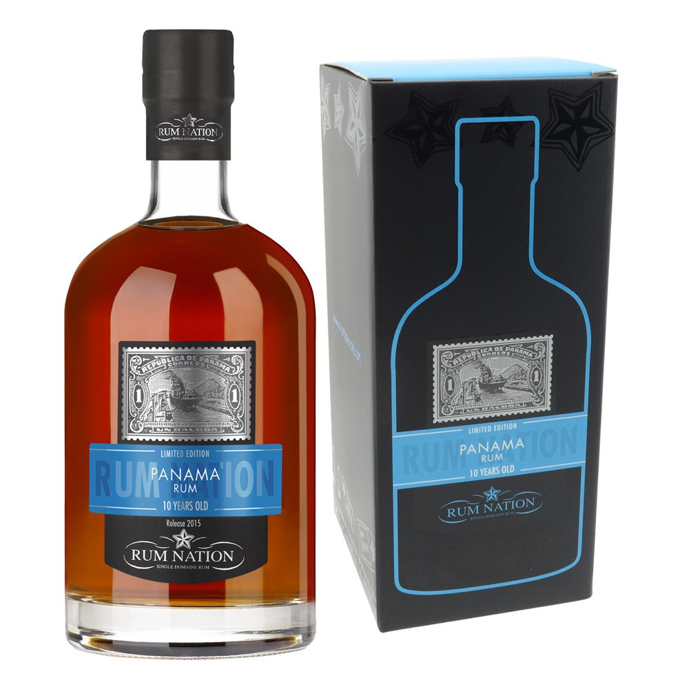 Rum Nation Panama 10 Jahre / Years 40% Vol. 0,7l in Geschenkpackung