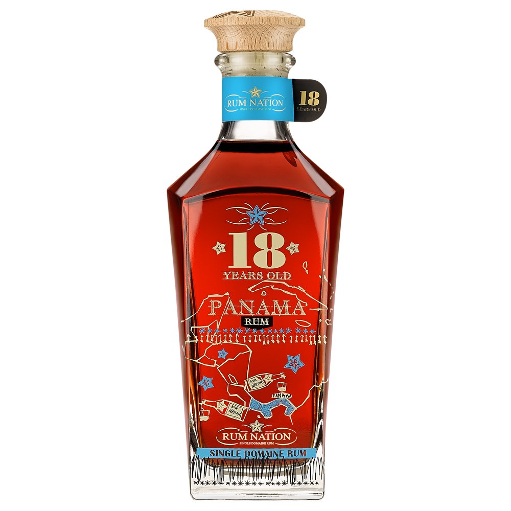 Rum Nation Panama 18 Jahre / 40% Vol. 0,7l / Decanter in Geschenkpackung - Image 2