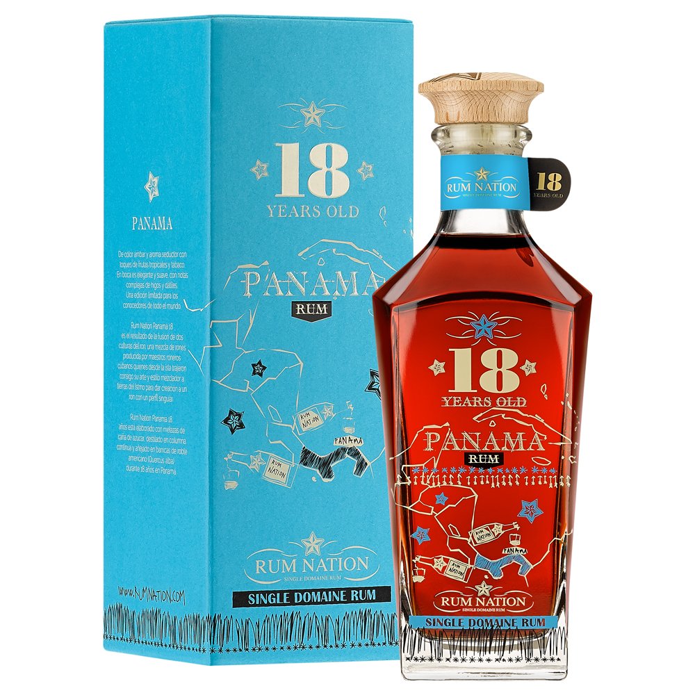 Rum Nation Panama 18 Jahre / 40% Vol. 0,7l / Decanter in Geschenkpackung - Image 3