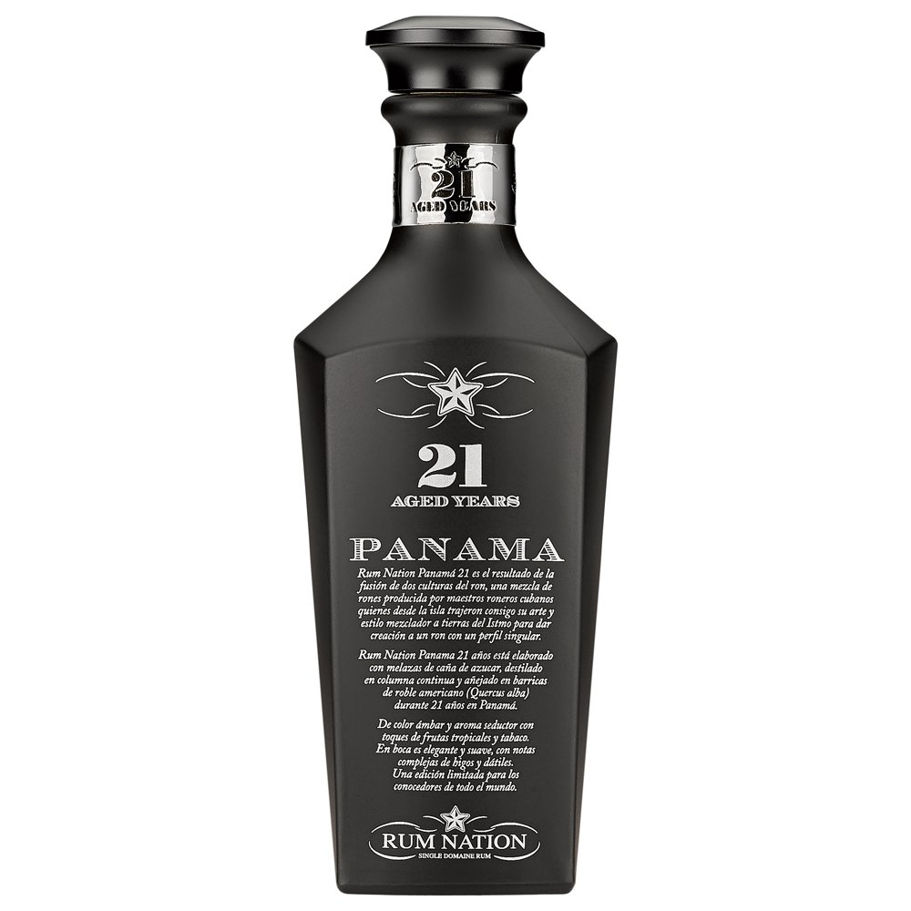 Rum Nation Panama 21 Jahre / 43% Vol. 0,7l / Black Decanter Geschenkbox - Image 2