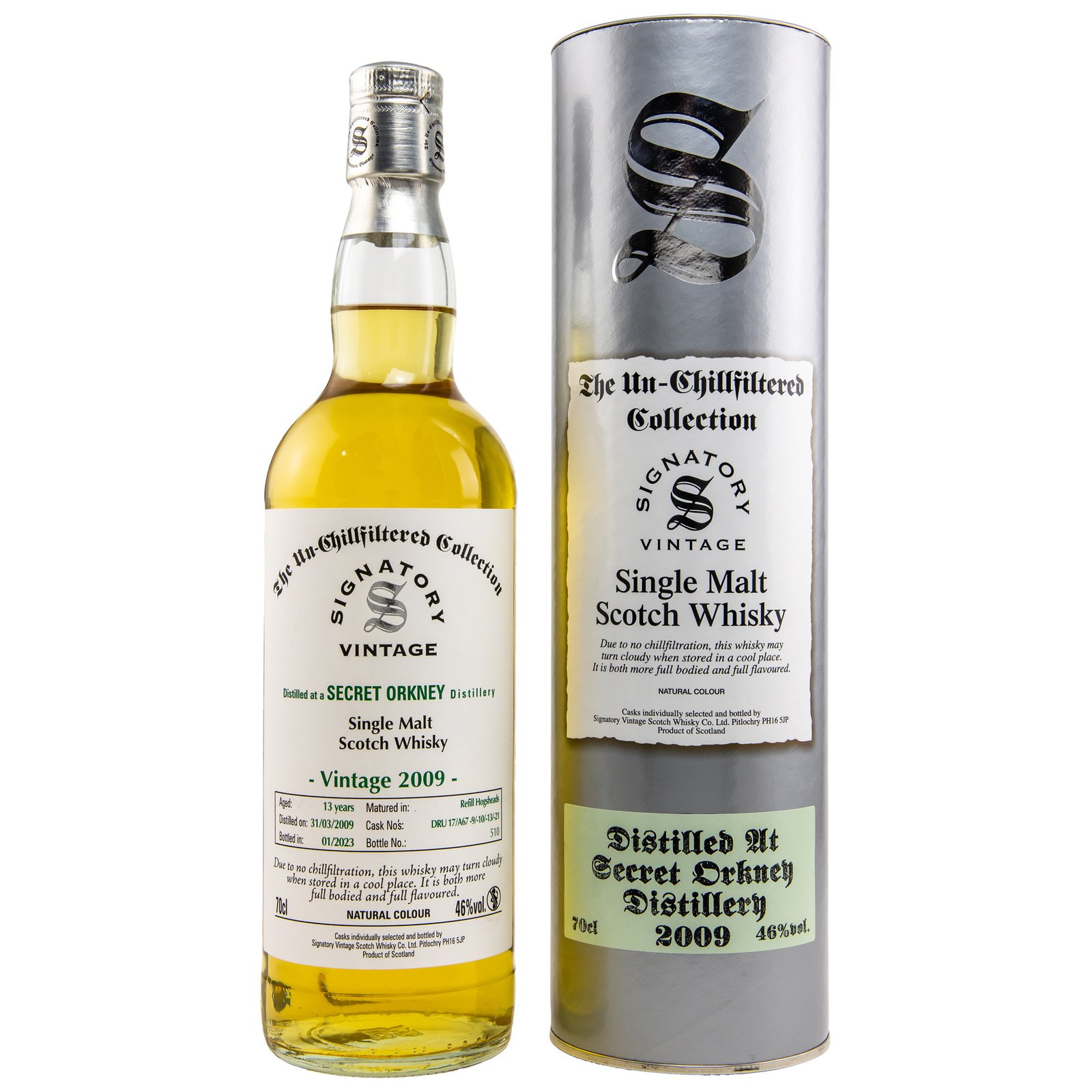 Secret Orkney 13 Jahre (2009-2023) Whisky / 46% 0,7 ltr. / #Dru 17/A67 Signatory