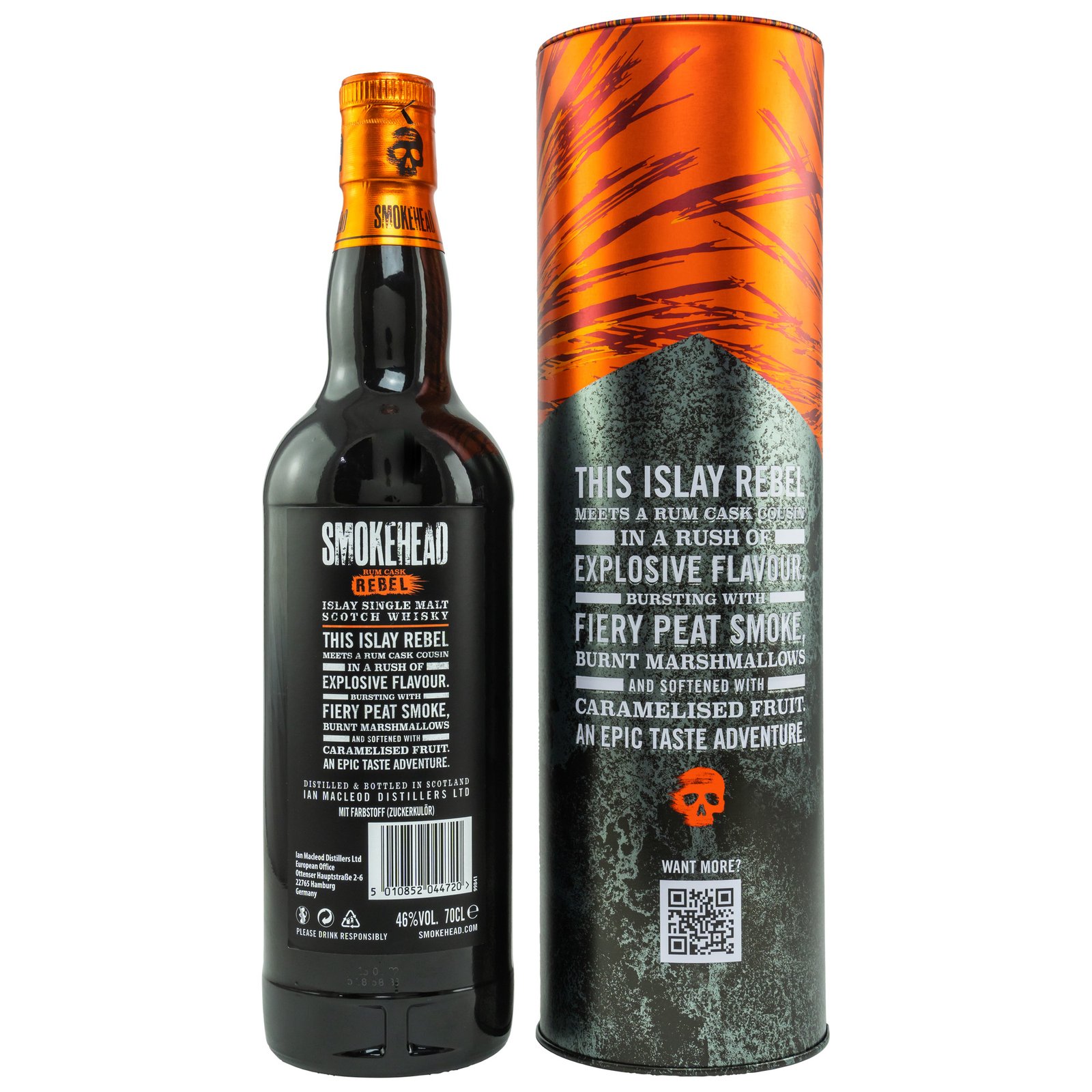 Smokehead Rum Cask Rebel / rauchiger Islay Whisky / 46% Vol. 0,7 ltr. - Image 2