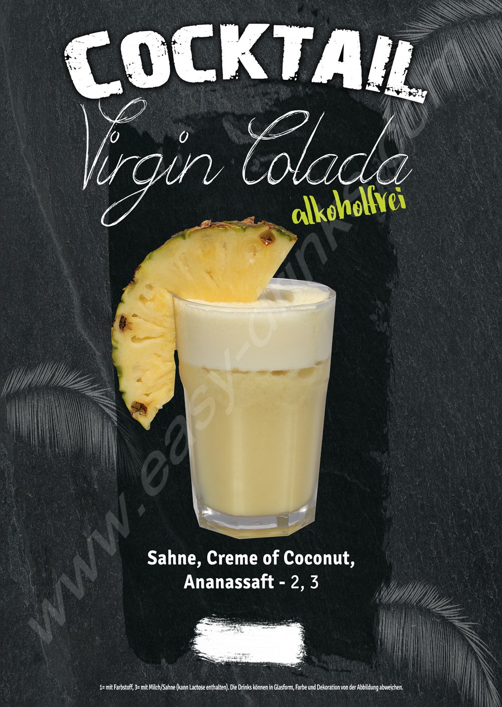 VIRGIN COLADA / Fertigcocktail / Pina Colada Alkoholfrei 0,7 ltr. - Image 4