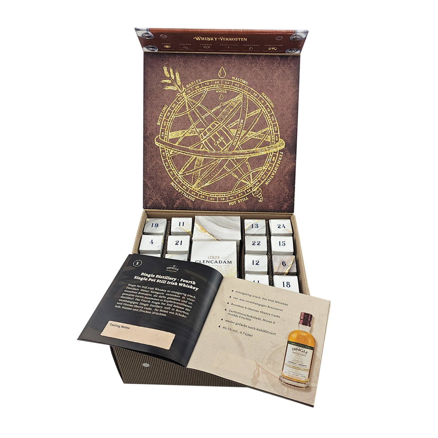 Whisky Wonder World Adventskalender 2024 / 46,5% / 24 x 20 ml. incl. Tasting Glas - Image 2